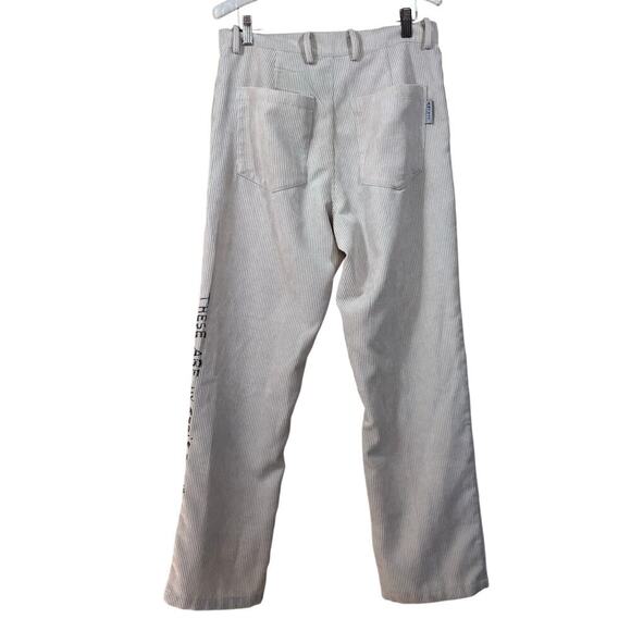 Empty Reference Romeo & Juliet cream corduroy pants, streetwear, grunge, indie - Picture 2 of 7